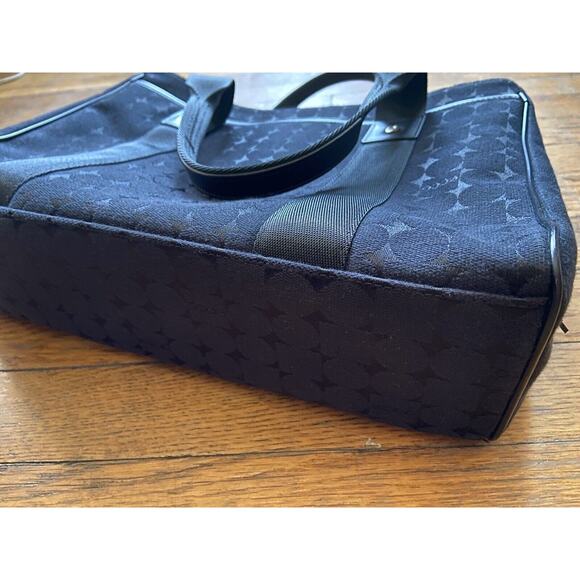 ECCO Black Canvas w/Leather Trim Tote - Picture 10 of 10